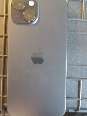 Apple iPhone 15 Black Matte Back with Dual Camera